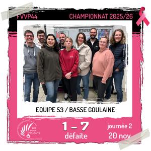 Rencontre J2 de la S3 : Vigneux contre Basse Goulaine (défaite)